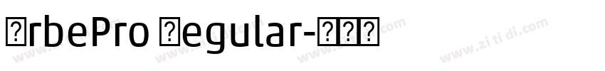 OrbePro Regular字体转换